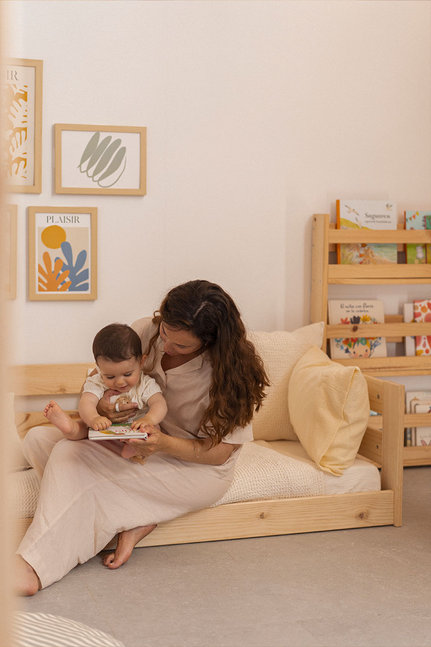Imagen de ambiente 3 para:Cama infantil Montessori de madera sostenible